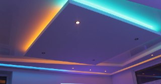 Натяжной потолок с подсветкой Мытищи, цена от 2089 руб.